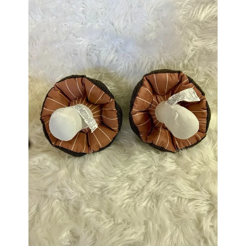 2 Target Bullseye Playground Sherpa Mushroom Shape Novelty Pillows Fall 2025 NWT